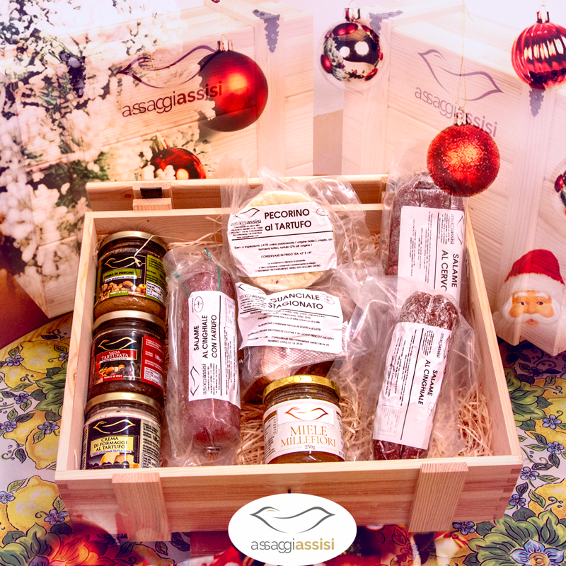 Sapori del Bosco - Pacco Prodotti Tipici Umbri | Tartufo, Salumi di Selvaggina e Miele di Norcia