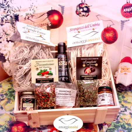 Sfumature di pasta - Pacco Prodotti Tipici Umbri | Strangozzi, Tartufo e Ragù di Cinghiale