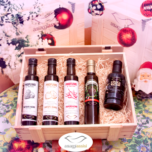 La bontà del frantoio - Pacco Oli Extravergine di Oliva Umbri | Tartufo, Aglio e Peperoncino