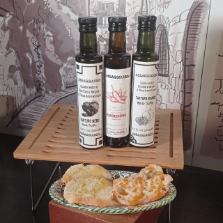 Tris di condimenti a base di Olio Extra Vergine – Set di 3 bottiglie Olio Extra Vergine di Oliva