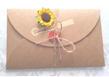 Biglietto di auguri scritto a mano, con testo personalizzato