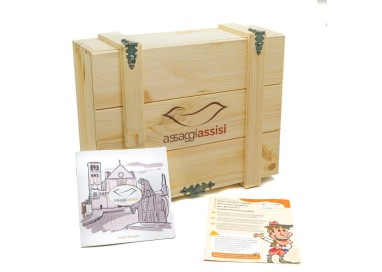 Confezione regalo AssaggiAssisi ORO – Scatola in legno