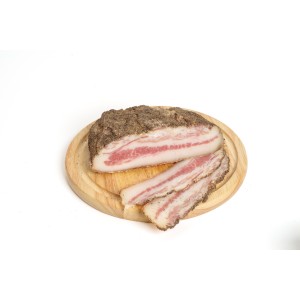Guanciale stagionato in crosta al pepe - Trancio
